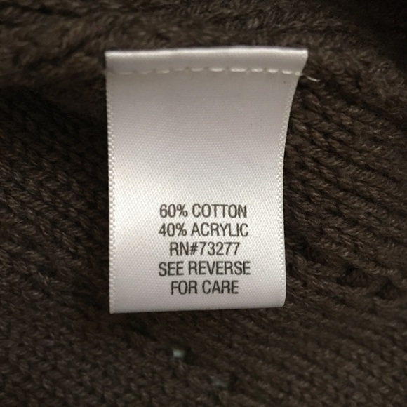 Sonoma Brown Short Sleeve Sweater Large Button - Picture 5 of 5